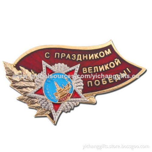 Cloisonne Lapel Pin, Made of Copper, with Die Struck Process